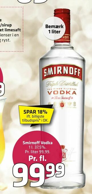 Fleggaard Smirnoff Vodka tilbud