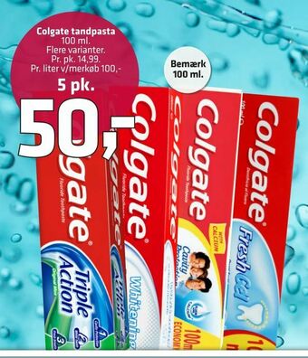 Fleggaard Colgate tandpasta tilbud