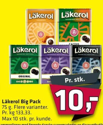 Fleggaard Läkerol Big Pack tilbud