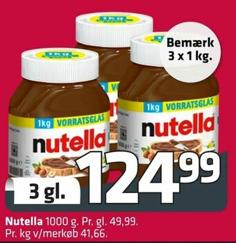 Fleggaard Nutella tilbud