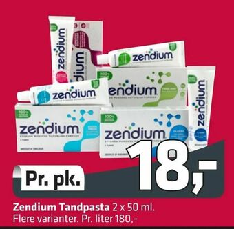 Fleggaard Zendium Tandpasta tilbud