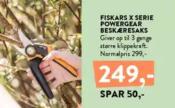 Plantorama Fiskars X serie PowerGear beskæresaks tilbud
