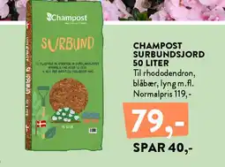 Plantorama Champost Surbundsjord 50 liter tilbud