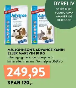 Plantorama Mr. Johnson's Advance - Kanin eller Marsvin 10 kg tilbud