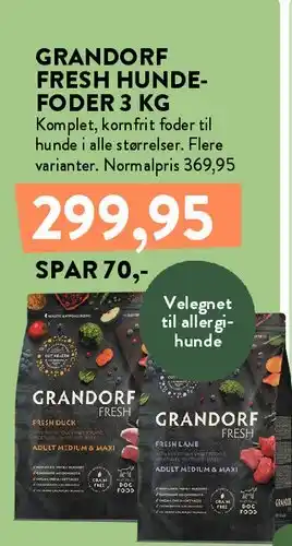 Grandorf Fresh Hundefoder 3 kg