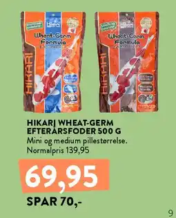 Plantorama HIKARI Wheat-Germ Efterårsfoder 500 g tilbud