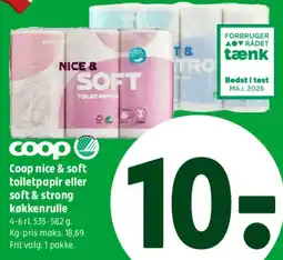 Coop 365 Coop Nice & Soft toiletpapir / Soft & Strong køkkenrulle tilbud