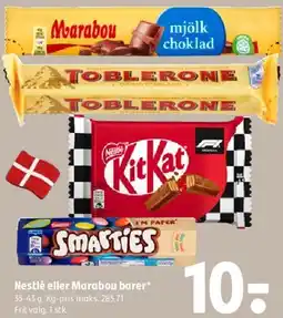 Coop 365 Nestlé eller Marabou barer tilbud