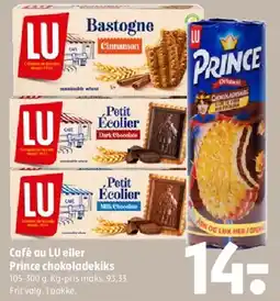 Coop 365 Café au LU eller Prince chokoladekiks tilbud