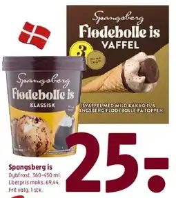 Coop 365 Spangsberg is (Flødebolle is) tilbud