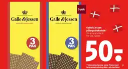 Coop 365 Galle & Jessen pålægschokolade (3-pak) tilbud