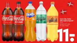 Coop 365 Coca-Cola, Fanta eller Tuborg Squash tilbud