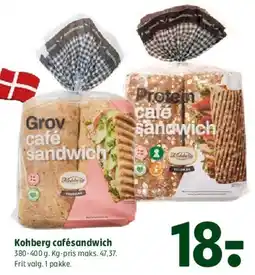 Coop 365 Kohberg cafésandwich tilbud