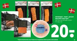 Coop 365 Varmrøget-, røget- eller gravad laks / Coop rejer tilbud