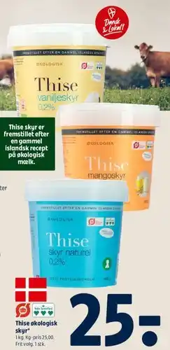 Coop 365 Thise økologisk skyr (varianter) tilbud