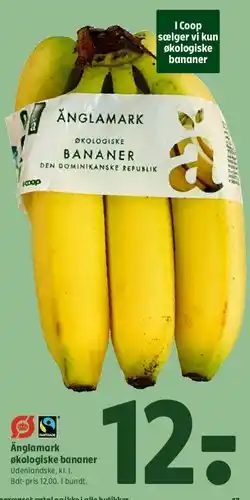 Coop 365 Änglamark økologiske bananer tilbud