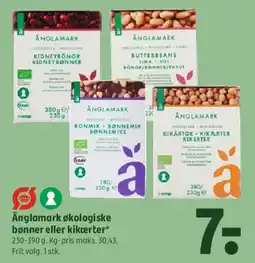 Coop 365 Änglamark økologiske bønner eller kikærter tilbud
