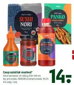 Coop 365 Coop asiatisk marked tilbud