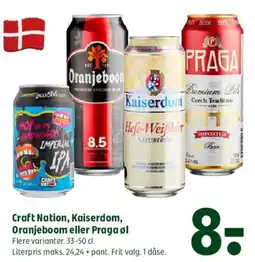 Coop 365 Craft Nation, Kaiserdom, Oranjeboom eller Praga tilbud