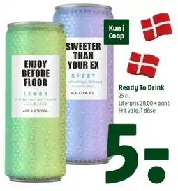 Coop 365 Ready To Drink (dåser) tilbud