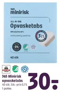 Coop 365 365 Minirisk opvasketabs tilbud