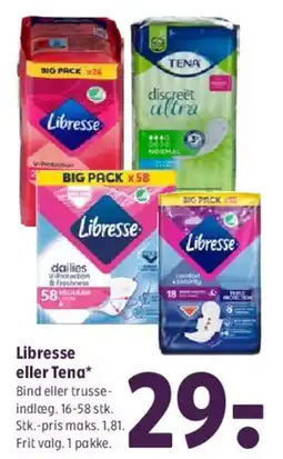 Coop 365 Libresse eller Tena tilbud