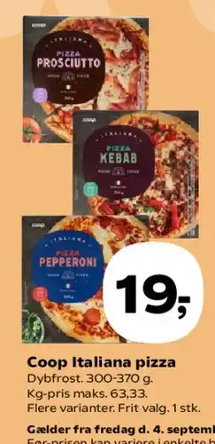 SuperBrugsen Coop Italiana pizza tilbud