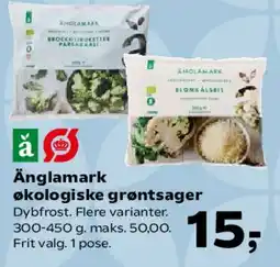 SuperBrugsen Änglamark økologiske grøntsager tilbud