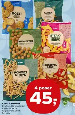 SuperBrugsen Coop kartofler tilbud