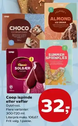 SuperBrugsen Coop ispinde eller vafler tilbud