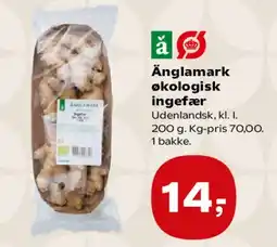 SuperBrugsen Änglamark økologisk ingefær tilbud