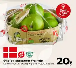 SuperBrugsen Økologiske pærer fra Fejø tilbud