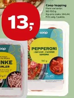 SuperBrugsen Coop topping tilbud
