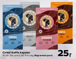 SuperBrugsen Cirkel Kaffe kapsler tilbud