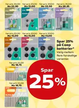 SuperBrugsen Coop batterier tilbud
