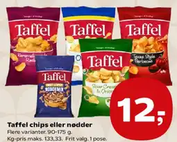 SuperBrugsen Taffel chips eller nødder tilbud
