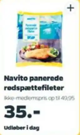Netto Navito panerede rødspættefileter tilbud
