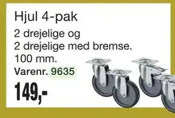 Harald Nyborg Hjul 4-pak tilbud