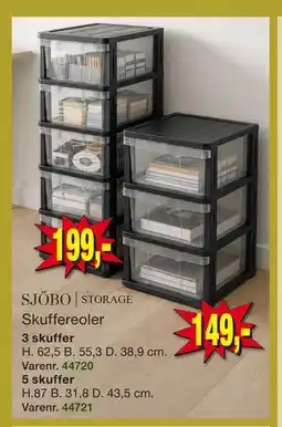 Harald Nyborg SJÖBO | STORAGE Skuffereoler tilbud