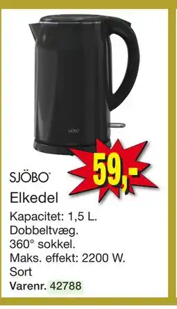 Harald Nyborg SJÖBO Elkedel tilbud