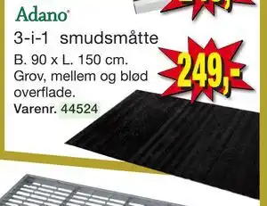 Harald Nyborg Adano 3-i-1 smudsmåtte tilbud