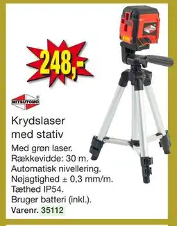 Harald Nyborg Krydslaser med stativ tilbud