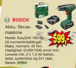 Harald Nyborg BOSCH Akku. Skruemaskine tilbud