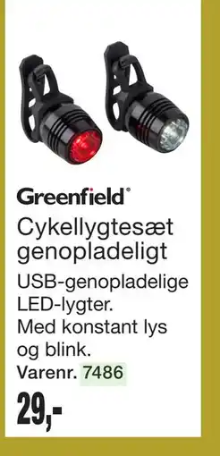 Harald Nyborg Cykellygtesæt genopladeligt tilbud