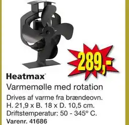 Harald Nyborg Heatmax Varmemølle med rotation tilbud