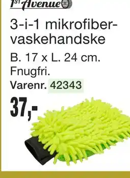 Harald Nyborg 1st Avenue 3-i-1 mikrofiber-vaskehandske tilbud
