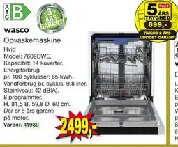 Harald Nyborg Wasco Opvaskemaskine tilbud