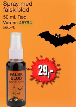 Harald Nyborg Spray med falsk blod tilbud