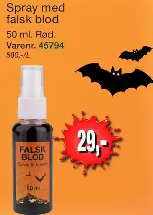 Harald Nyborg Spray med falsk blod tilbud