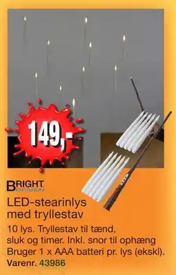 Harald Nyborg LED-stearinlys med tryllestav tilbud
